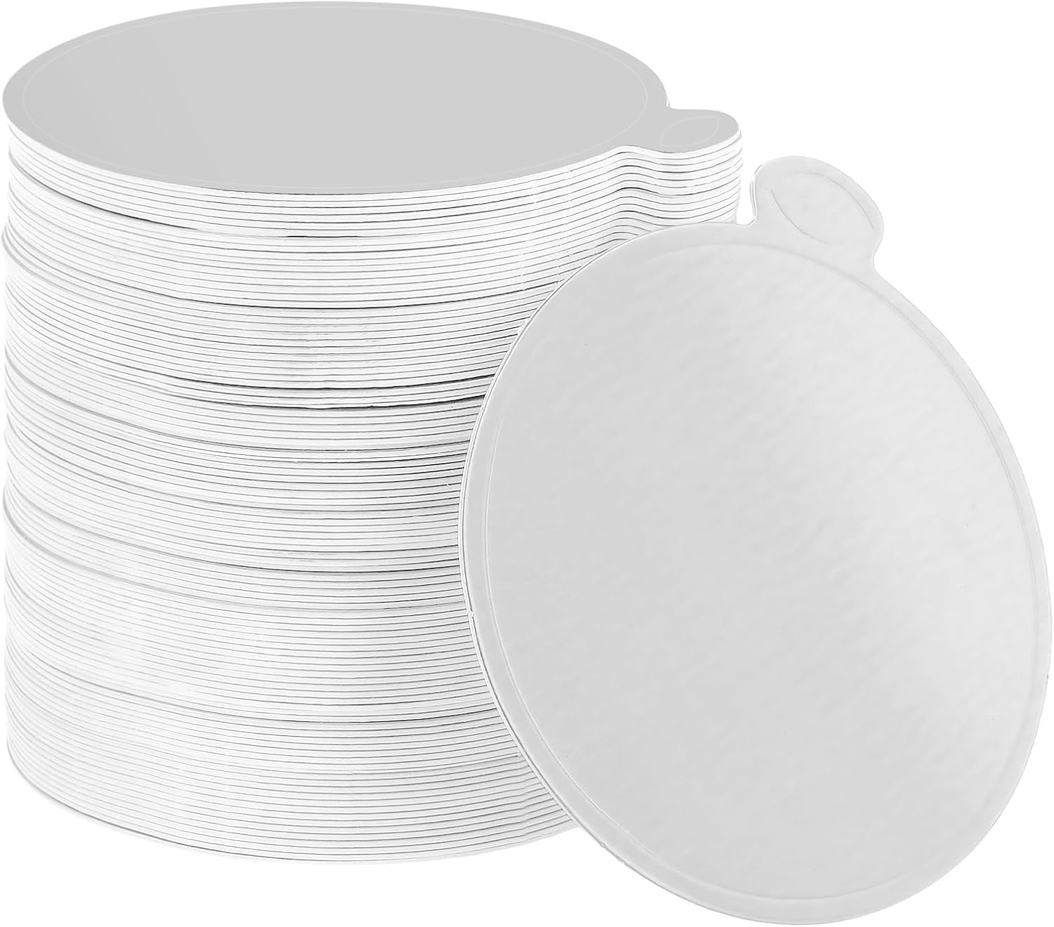 800PCS 3.5 inch Mini Cake Board, Silver Cake Base Board, Round Small Mouse Cardboard Cake Base for Cupcakes, Cake Slices, Treats