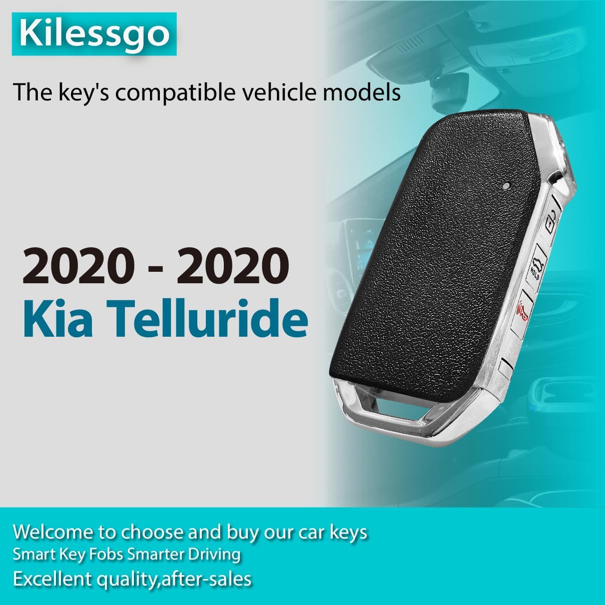 Replacement for 2020 Kia Telluride Key Fob TQ8-FOB-4F24 434MHz 4 Buttons