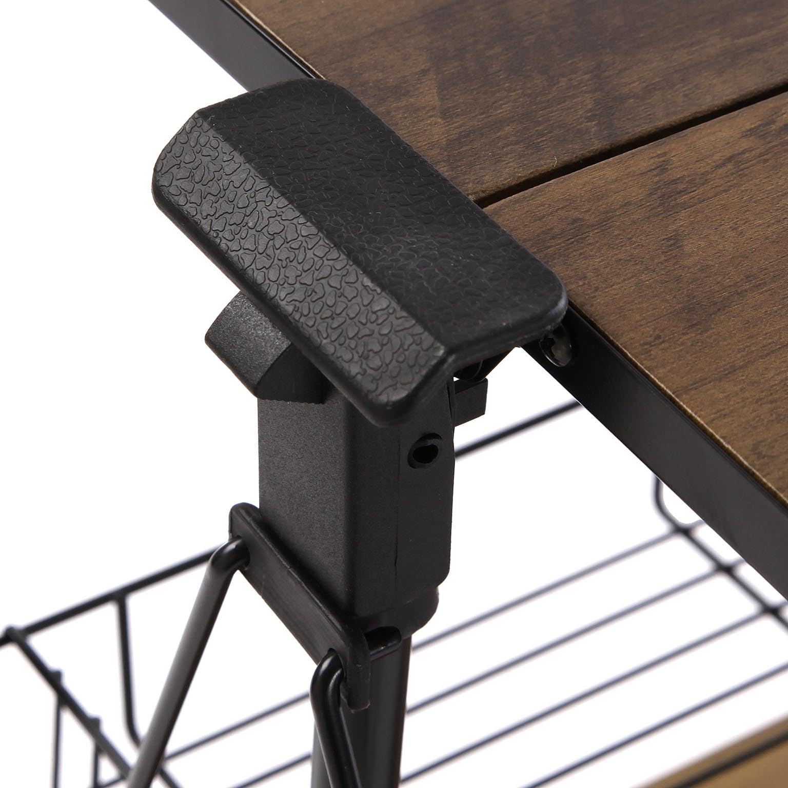 VERSA Carrello da Cucina Versatile Style, Misure (A x L x L) 70 x 40,0 x 68,0 cm, Legno MDF, Metallo Nero