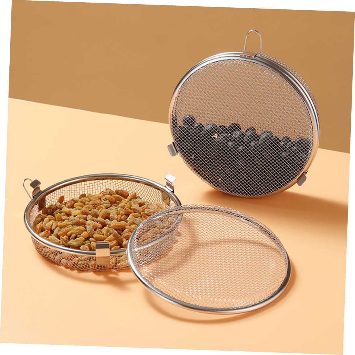 Amosfun 5 Piezas utensilios cocina acero inoxidable cestas almacenaje cocina cesta de utensilios de lavavajillas Reemplazo de cesta de cubiertos. cable estante freidoras cucharas cubiertos
