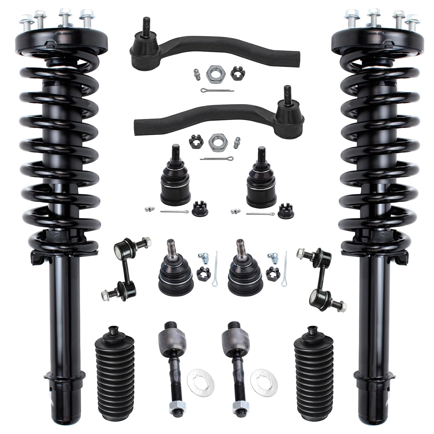 Detroit Axle - 2.4L 14pc Front Suspension Kit for 2003-2007 Honda Accord