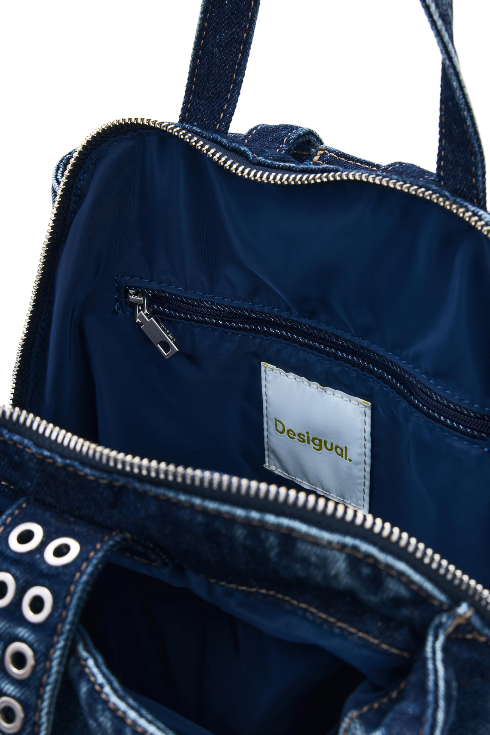 Desigual mochila pequeña de la colección de accesorios, Azul, Talla única