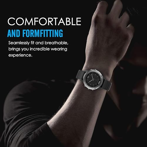 Miniatura 5 de Moko Quickfit 26 Correa de reloj compatible con Garmin Fenix 3Fenix 3 HRFenix 5XFenix 5X PlusFenix 6XFenix 6X ProDescent Mk1Mk2Mk2iD2 Delta PX,