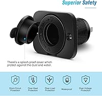 Vista 4 de Nilight Paquete de 2 Enchufes para Encendedor de Cigarrillos de Automóvil DC 12V Adaptador de Toma de Corriente Impermeable de Repuesto