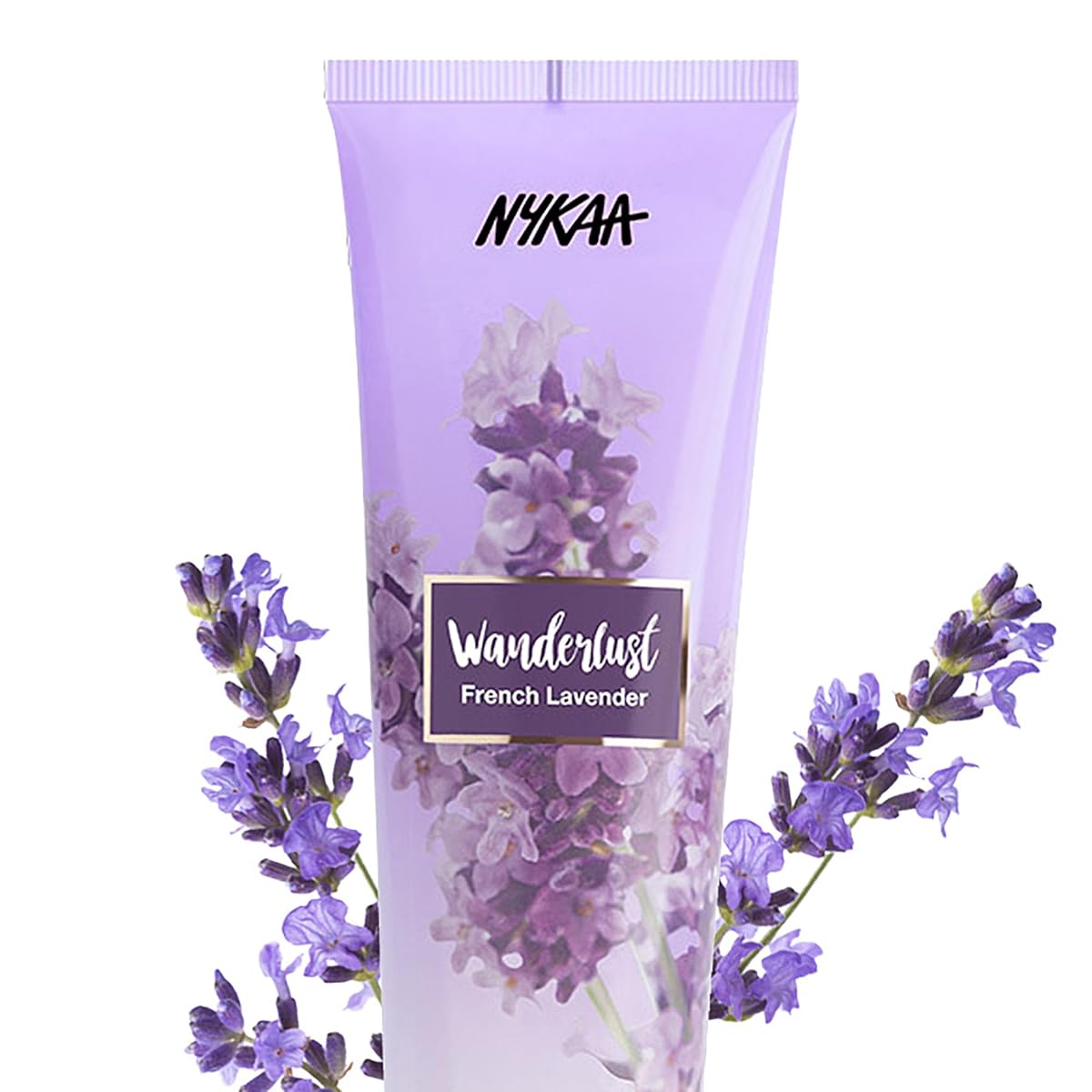 Nykaa Wanderlust French lavender exfoliating body scrub.