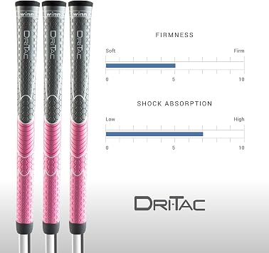 Winn Dri-Tac Golf Grip Bundle 13-Piece Set Non-Slip, All-Weather Performance Soft, Cushioned Feel for Comfort & Shock Absorption Durable WinnDry Polymer Available in Multiple Sizes