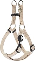 Vista 9 de PUPTECK Arnés para perro sin tirones, suave y ajustable, de nailon básico, chaleco para cachorros para caminar al aire libre con etiqueta