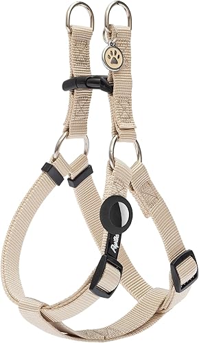 Miniatura 9 de PUPTECK Arnés para perro sin tirones, suave y ajustable, de nailon básico, chaleco para cachorros para caminar al aire libre con etiqueta