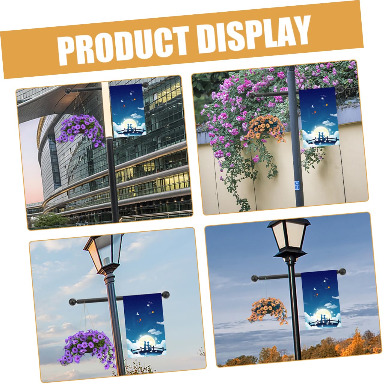 Balacoo Garden Light Pole Cross Arm Lamp Post Cross Arm Rest Handle Yard Accessory for Outdoor