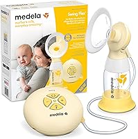 Medela Swing Flex Single Electric Breast Pump - Compact Design, Featuring PersonalFit Flex shields and Medela 2-Phase...