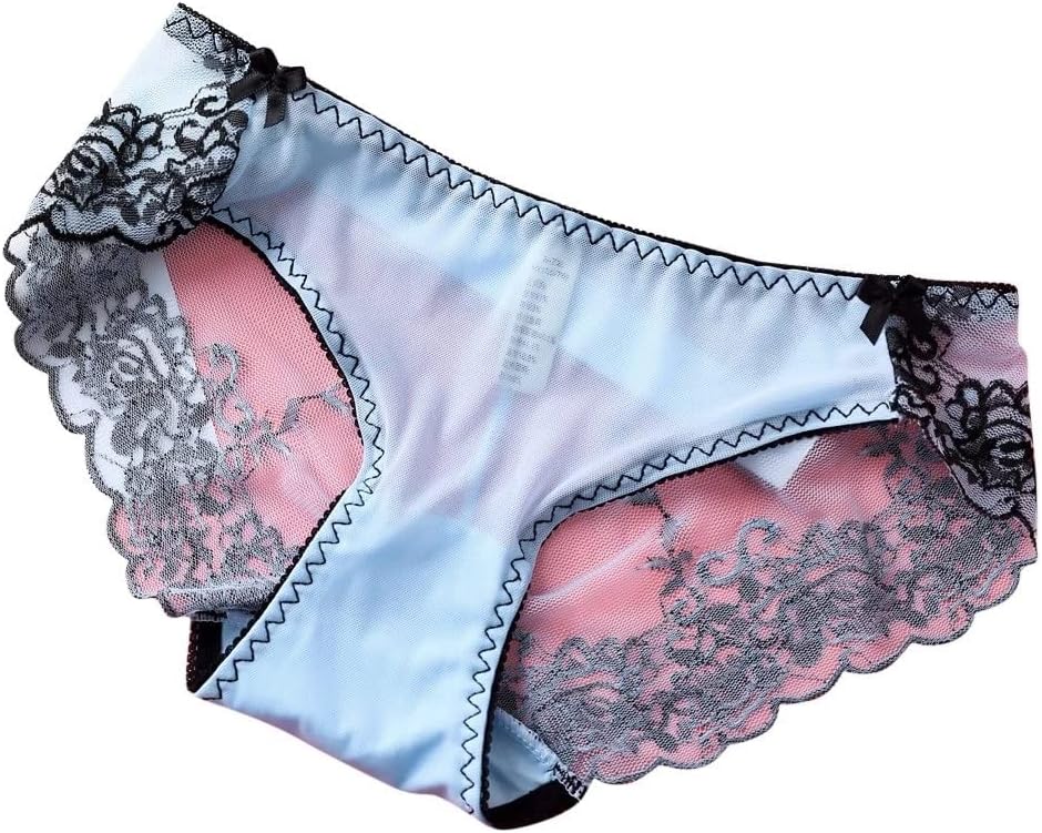 Women Lace Pants Embroidery Panties High Elastic Underpants