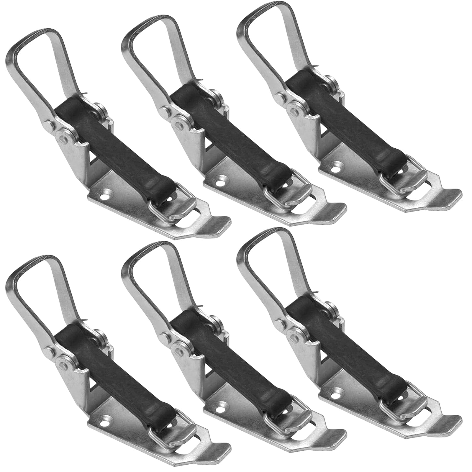 Lot de 6 supports de pelle, roulement de fermeture pour barres de toit, accessoires de pelle, porte-balai, porte-hache, fermeture en caoutchouc, pour voiture, bateau, remorque, camion, outils
