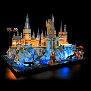 LED Lighting Kit for Lego 76419 Hogwarts Castle and Grounds, Magical Lighting for Harry Potter Castle Display Lights Only, No Model - Colorful Version