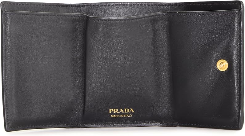 Pre-loved Black Vitello Move Compact Wallet, Black