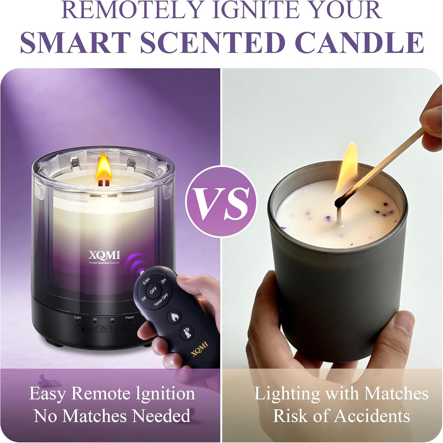 Smart Scented Candles,Perfume-Grade Scented Candle for Women, 4.25oz Natural Soy Wax, Candles for Home Scented, Birthday Gifts, Valentine’s Day Candle for Her(Heartbeat Rhythm)