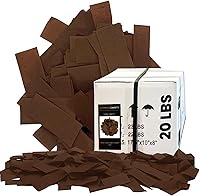 Vista 39 de Ultimate Confetti, Confeti biodegradable marrón – Confeti rectangular de papel de seda aleteado para uso en cañones y lanzadores – Confeti del Día