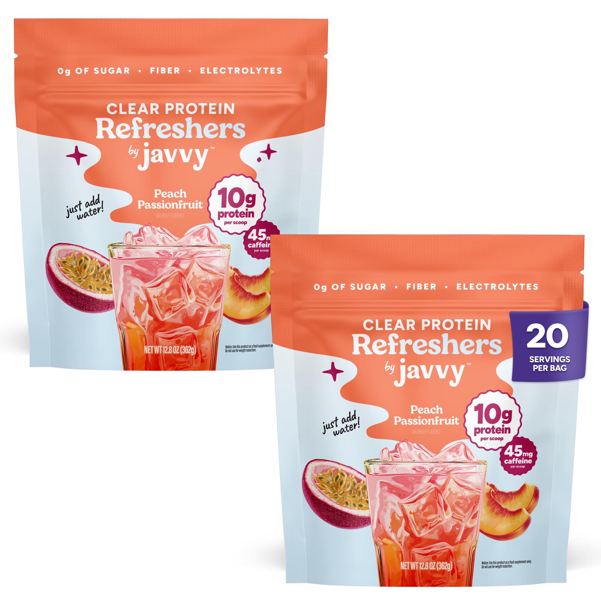 Javvy Clear Protein Powder with Clear Whey Protein, Strawberry Berry Acai — Amazon image 12