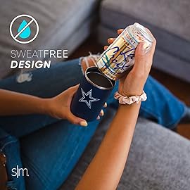 Simple Modern Officially Licensed NFL Buffalo Bills Gifts for Men, Women, Dads, Fathers Day | Insulated Ranger Can Cooler for Standard 12oz Cans - Beer, Seltzer, and Soda