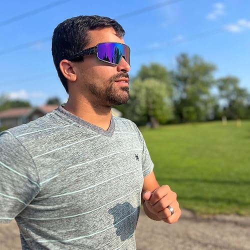 Miniatura 2 de SPOSUNE Gafas de ciclismo polarizadas para hombres y mujeres, gafas de sol UV400 para bicicleta, béisbol, correr, MTB