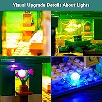 Vista 3 de VONADO Kit de luces LED compatible con Lego Minecraft La casa en la playa de las tortugas 21254 (solo luces, sin modelos) Juego de luces creativas