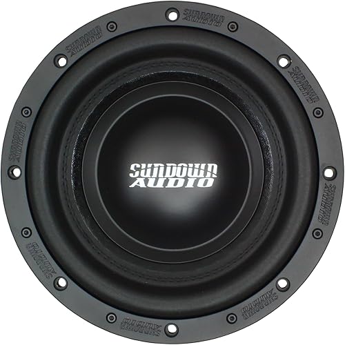 Vista 5 de Sundown Audio Subwoofer serie U v.1 de 10 pulgadas (D4) - 1500 W RMS, doble 4 ohmios, 1.181 in Xmax, bobina de voz CCAW de 3 pulgadas, optimizado