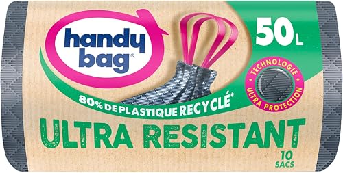 Handy Bag Sacs poubelle à poignées coulissantes Ultra Rés…
