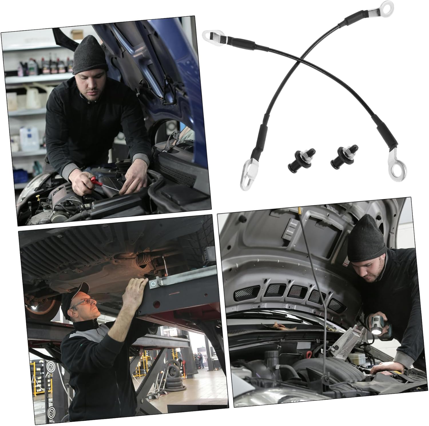 Tailgate Cable Support for Trucks Replacement Strap Bolt Set with Broad Adaptability for Tailgates