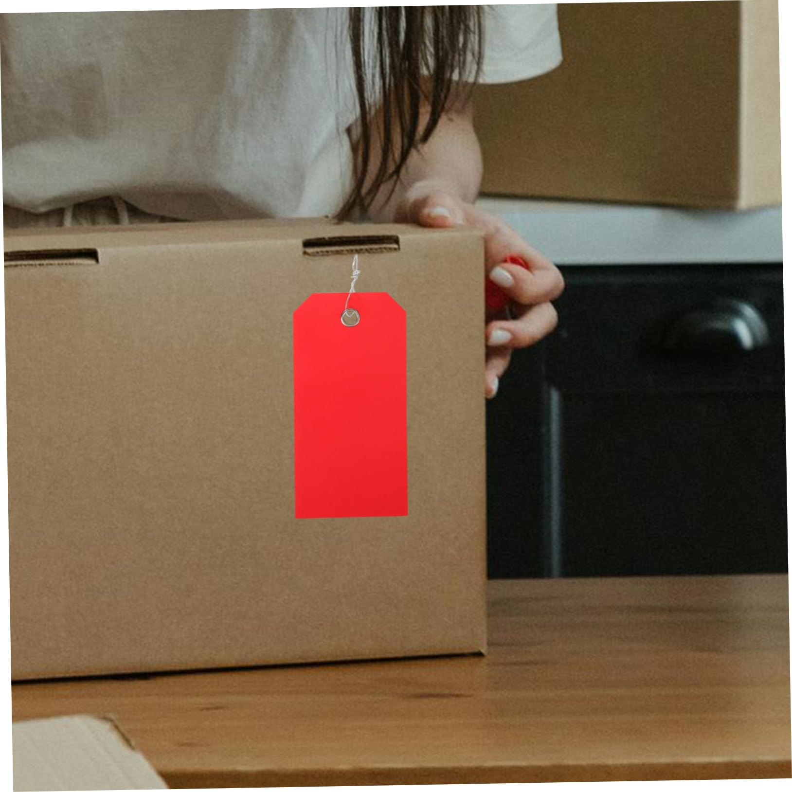 500 Pezzi Etichette Identificative per Valigie in PVC Scrivibili con per Bagagli e Spedizioni Resistente e Multifunzionale