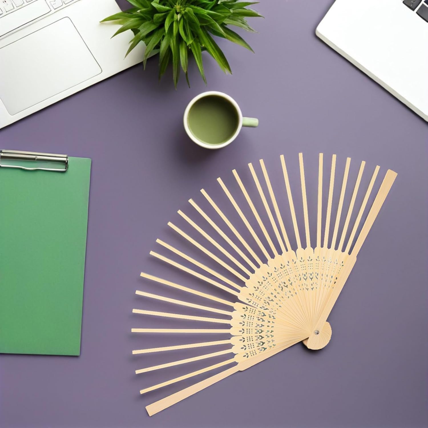 DIY Folding Hand Fan Frame Kit for Adults Crafting image 5