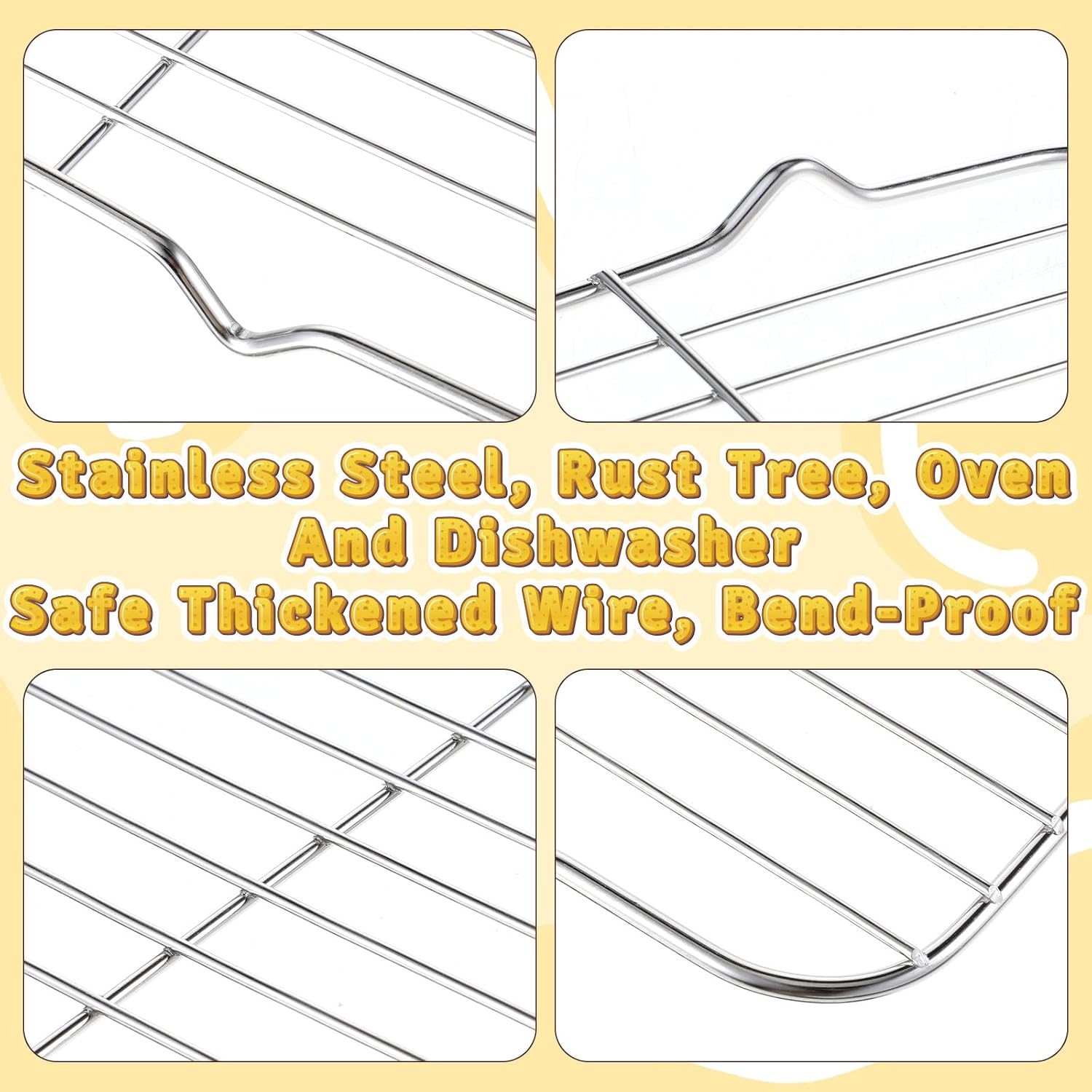 Cooking Wire Rack 10.71× 4.45 Inch Stainless Steel Wire Rack for Cooking