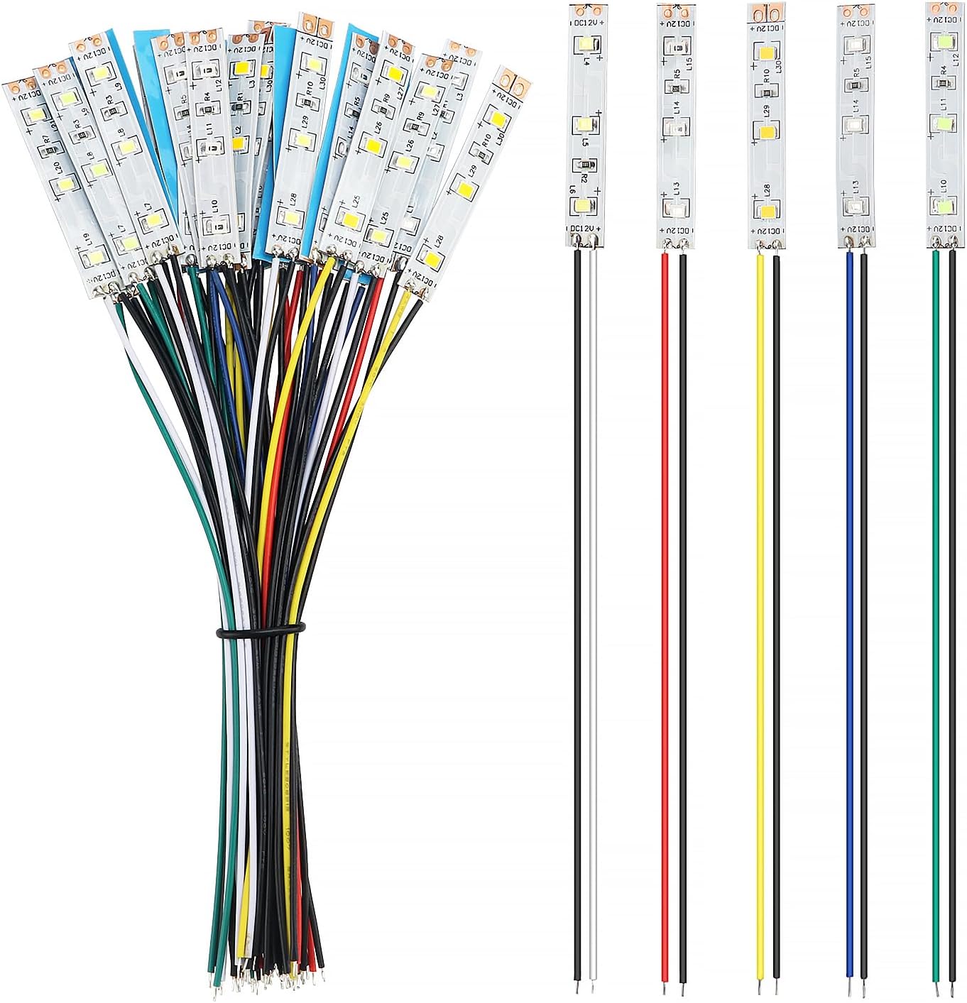 YIXISI 15 Pièces 150mm Pré Câblées LED SMD, Modélisme, 12-18V Bandes YIXISI 15 Pièces 150mm Pré Câblées LED SMD, Modélisme, 12-18V Bandes