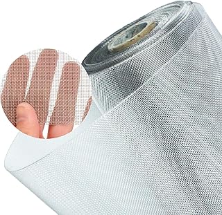 Xrrxy 20 Mesh Stainless Mesh Screen, 304 Stainless Steel Screen Roll 1mm Hole Sturdy Easy to Cut, Steel Woven Wire Mesh fo...