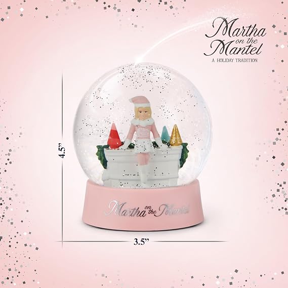 Martha Stewart Snow Globe Christmas - Martha on the Mantel Decor, Funny