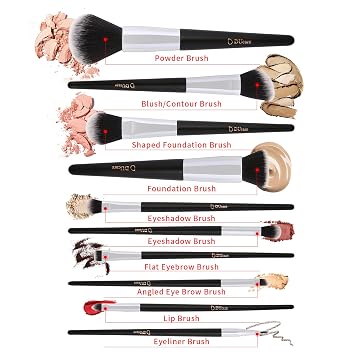 DUcare Makeup Brushes with Makeup Brush Solid Soap Cleanser