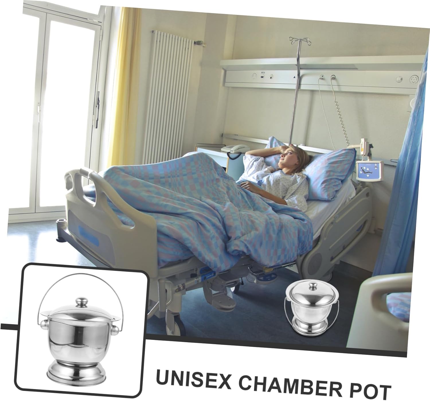 1Set Portable Urinal Bucket with Lid Durable Spittoon for Elderly Teens and Adults Easy to Clean Smooth Edges for Home Hospital Camping Use