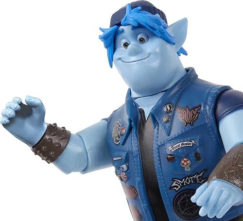 Miniatura 5 de Mattel Disney Pixar - Figura de acción para adelante, juguete coleccionable Barley Lightfoot con aspecto de elfo exclusivo, 7 pulgadas con