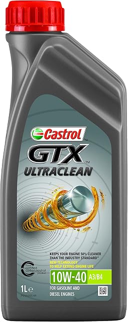 Castrol GTX Ultraclean 10W-40 A3/B4 Engine Oil 1L