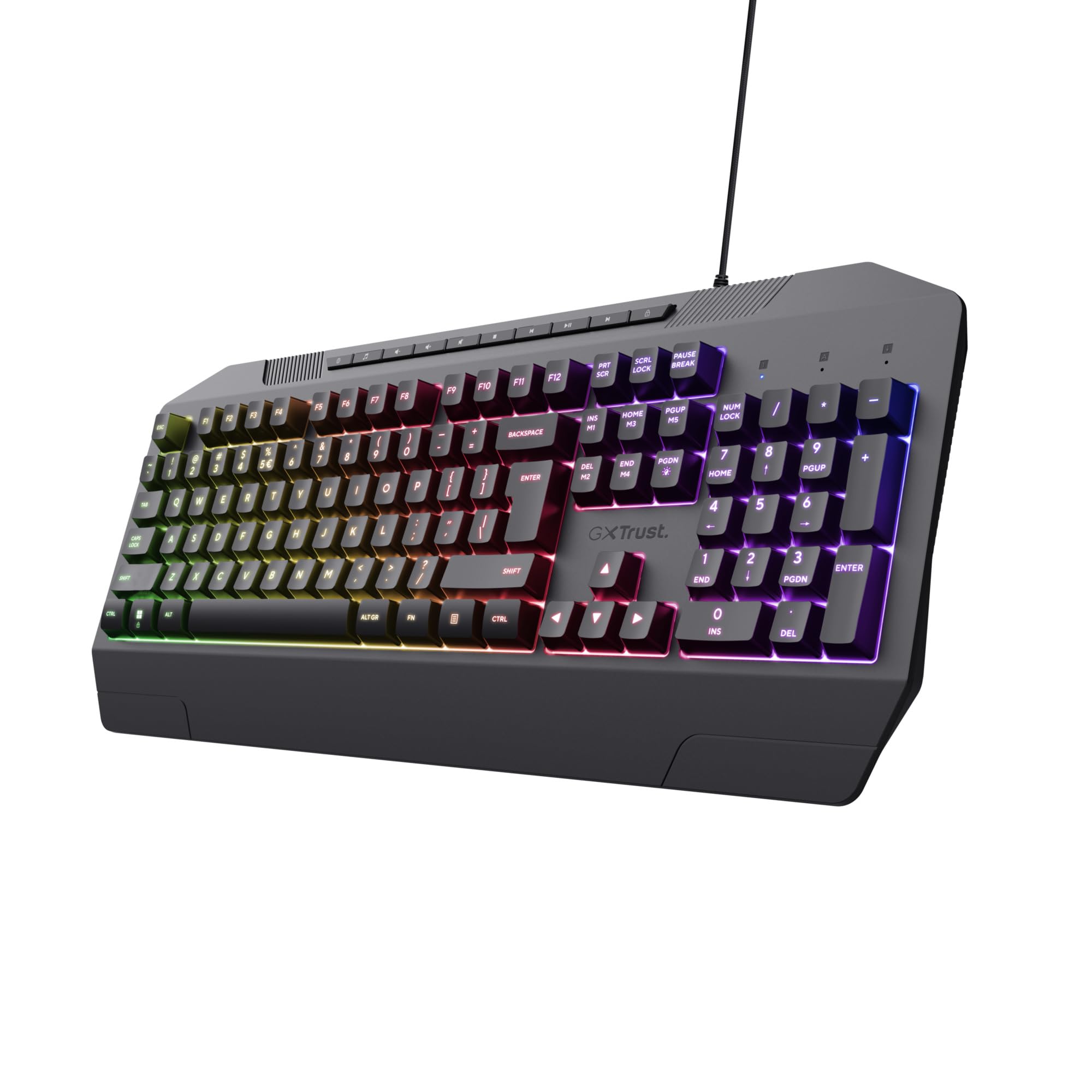 Trust GXT 836 Evocx Tastiera USB QWERTY Inglese US Nero