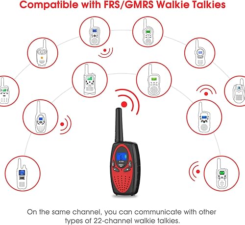 Miniatura 5 de Walkie Talkies de largo alcance, Topsung M880 FRS Radio bidireccional para adultos con pantalla LCD de micrófonoWakie-Talkies duraderos con