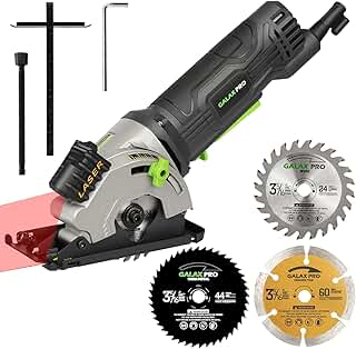 Mini Circular Saw, 580W 3500 RPM Maximum Cutting Depth of 28