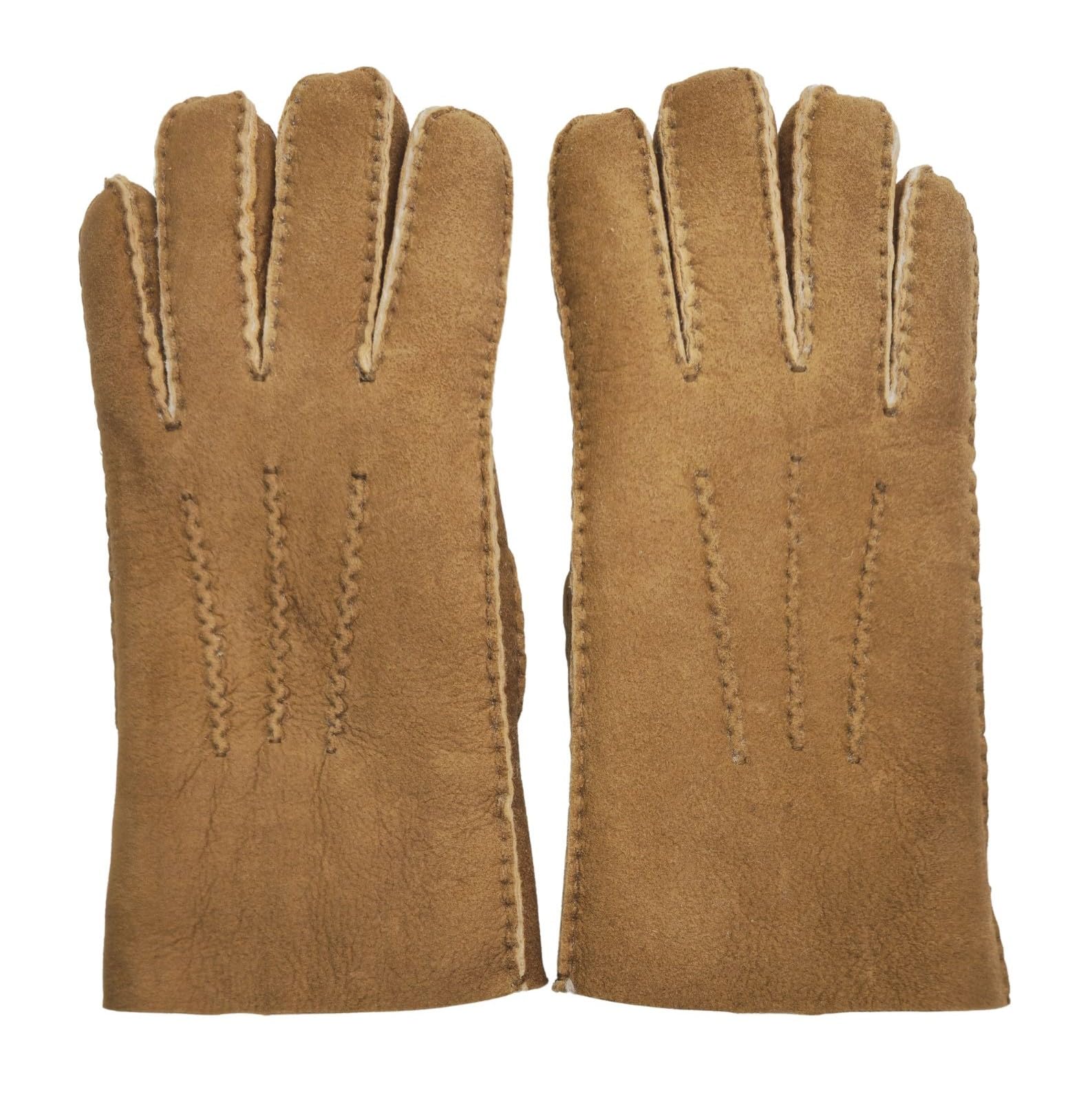 Infinity Leather Guanti da uomo in pelle scamosciata di montone di lusso