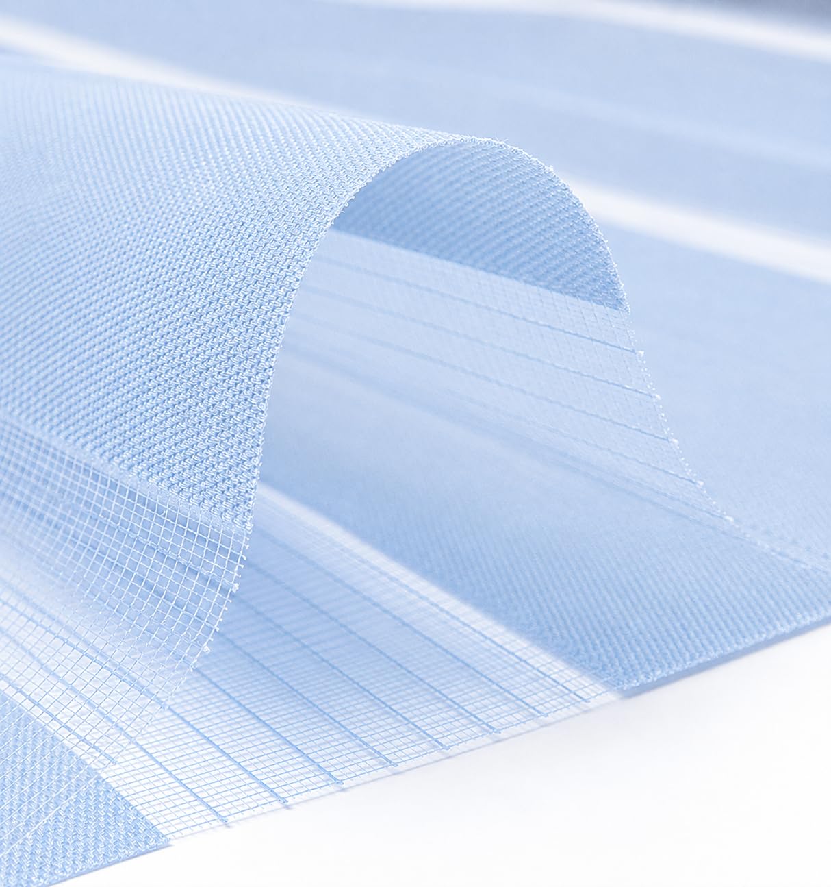 Estoralis | VERA | Tenda a Rullo Notte e Giorno moderna | Doppio Tessuto Tinta Unita | Azzurro | 105 x 180 cm (larghezza/altezza) dimensione del tessuto 102 x 175 cm. | Tende per finestre e porte