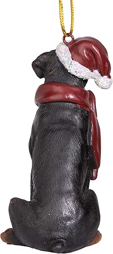 Vista 3 de Design Toscano - Figura de perro para decoración navideña.