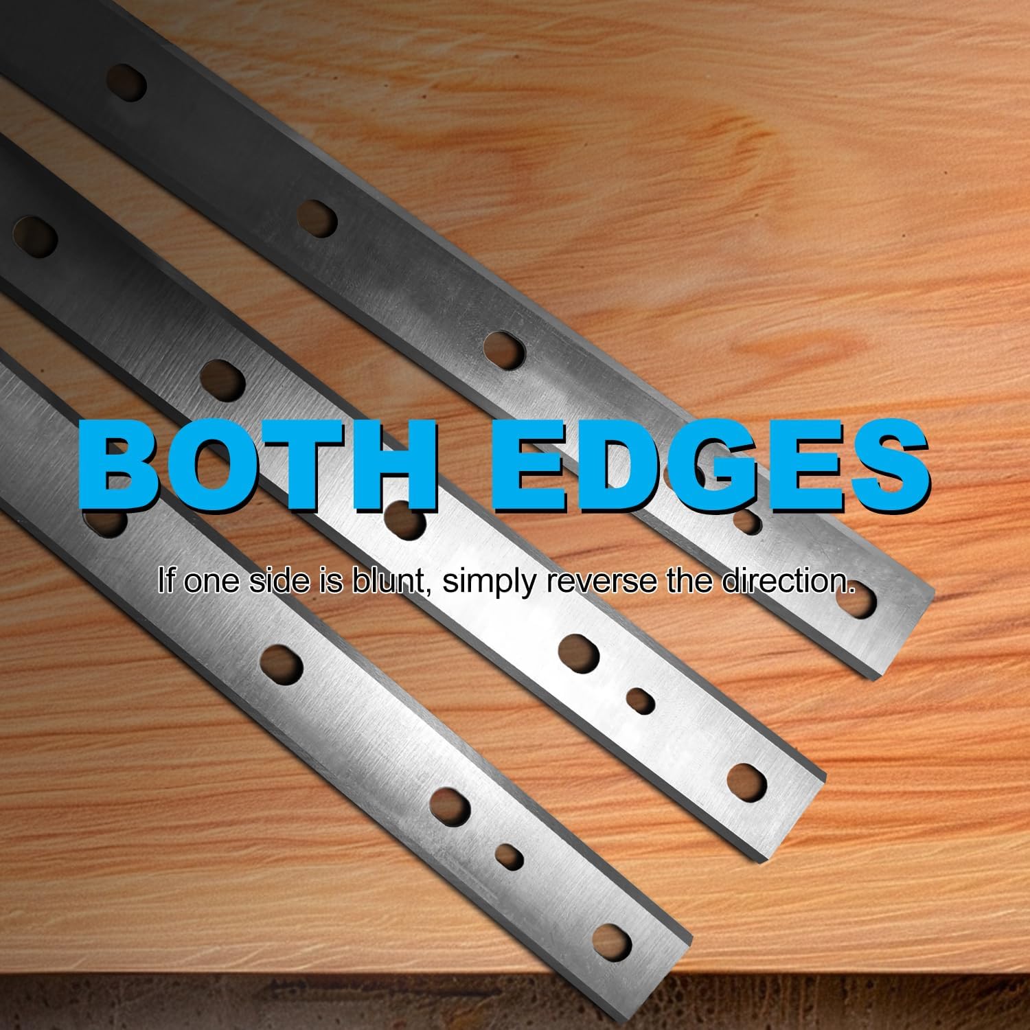 HSS Planer Blades Knives for DeWalt DW734 7342 Thickness Planers with 12.5 inch Replacement Heat Treated Double edge 1 Set (3 pcs)