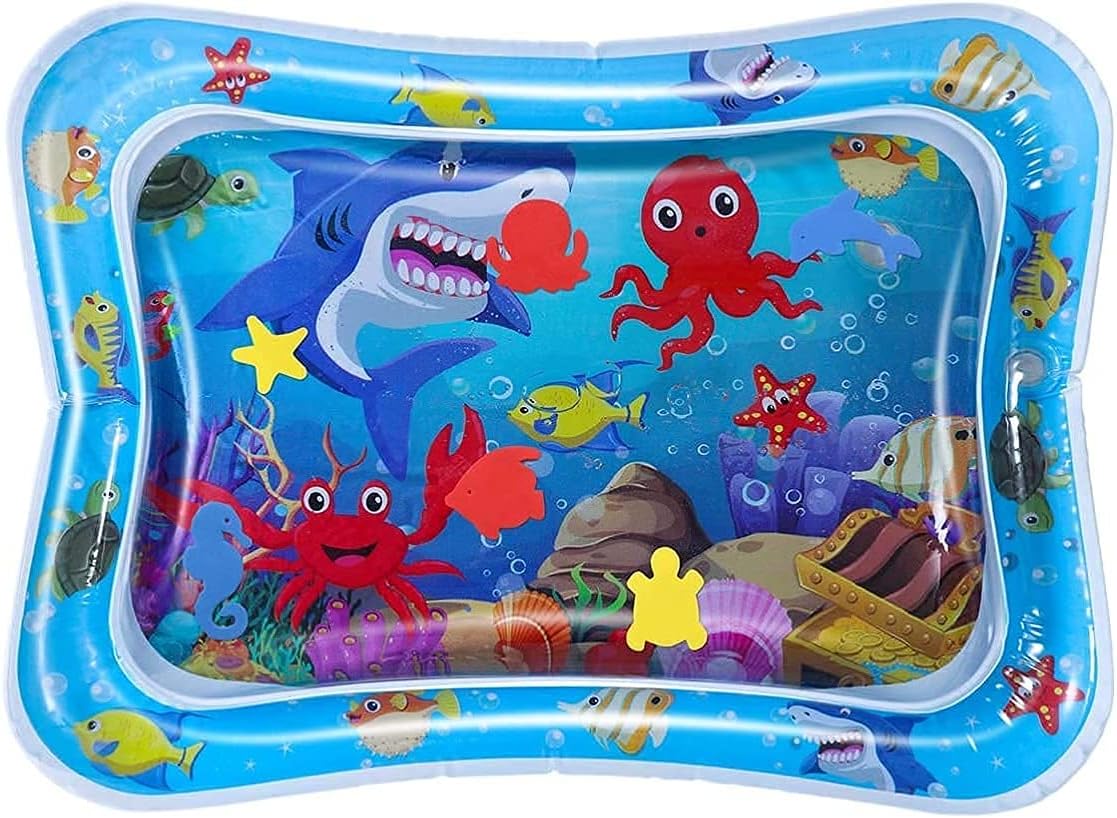 Finalize Baby Kids Water Play Mat Toys Inflatable Tummy Time Leakproof Water Play Mat, Fun Activity Play Center Indoor and Outdoor Water Play Mat for Baby