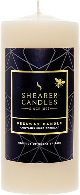 Shearer Candles Beeswax Small Church Candle - Ivory