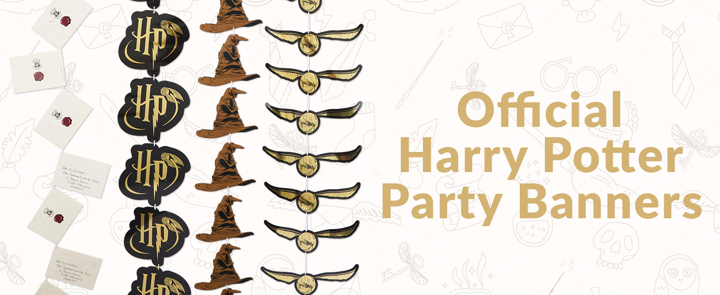 Amazon.com: Harry Potter Gifts Garland Decorations Set of 4 Party