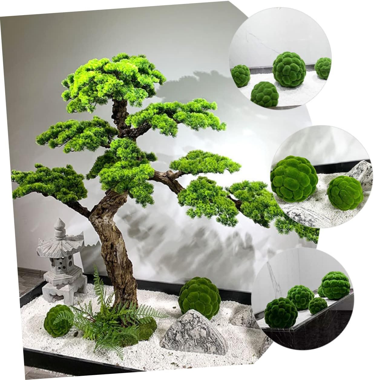 Garneck 2pcs Simulated for Decor Decorative Moss for Weddings Floral Arrangements and Crafts for and Event Centerpieces