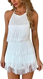 Sexy Backless Fringe Dress Jumpsuit - Western Country Concert Cowgirl Outfit for Women Nashville Tassel Romper