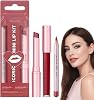 3PCS Matte Liquid Lipstick,Lip Balm&Lip Liner Set,Moisturising Tinted Pink Lip Balm,Long Lasting Lipstick with Glossy Lip Gloss,Smooth Cream Finish for Daily Lip Makeup,Makeup Kit for Women(Set 2)